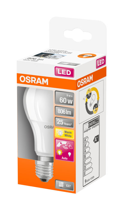 Osram LED Star Classic sensorpære E27 8,5 W